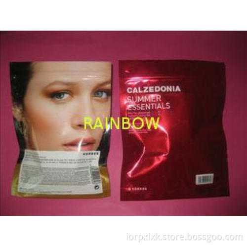 CMYK, Pantone PET / AL / PE Cosmetic Packaging Bag For Wet